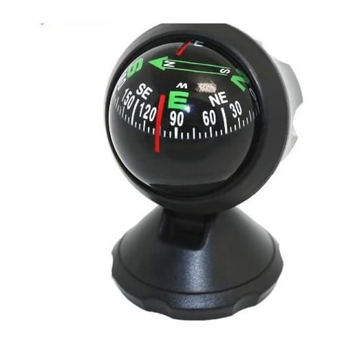 Outdoor Direction Guidance Tool Flexible Plastic Compasses Ball Vehicle Mounted Adhesive Compass