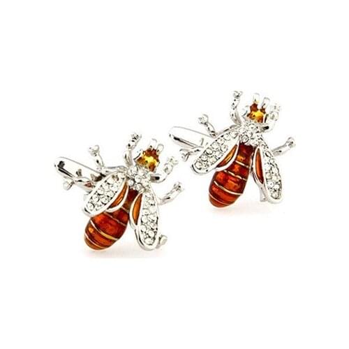 Stone Bee Honeybee Cufflink Cuff Link 15 Pairs Wholesale Free Shipping