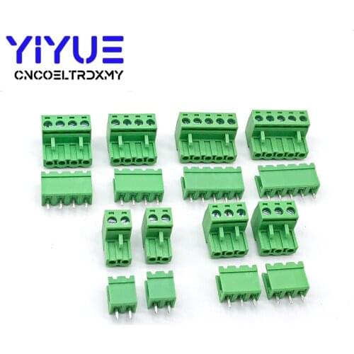 5.08 2pin-5pin Terminal plug type 300V 10A 5.08mm pitch connector pcb screw terminal block
