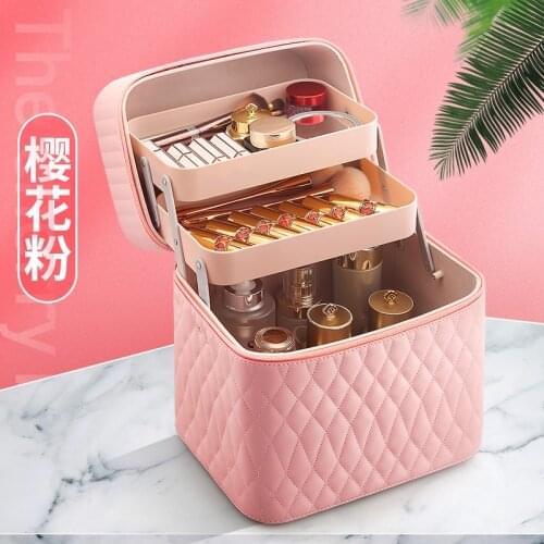 Mutli Storey Professional Makeup Case for cosmetics Large Capacity Travel Cosmetic Bag Fashion Women toiletry Organizer bag