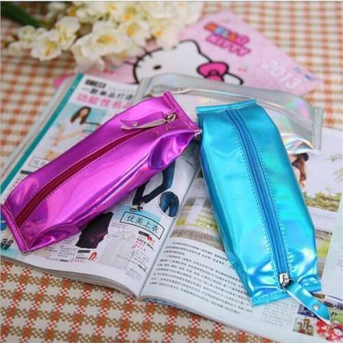 Fashion Women Lady Laser Hologram Silver Mini Coin Purse Wallet Zip Pouch Comestic Storage Bags Holder
