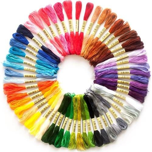 8Pcs Multicolor Anchor Similar Thread Cross Stitch Cotton Sewing Skeins Embroidery Thread Floss Kit DIY Sewing Tools Craft