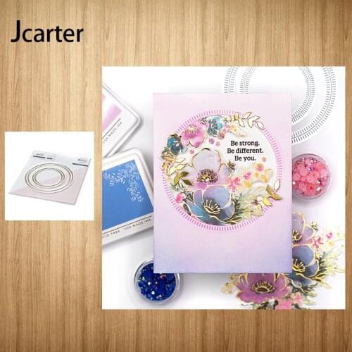 2021 New Metal Cutting Dies Multiple Circle Frame Craft Scrapbooking Handmade Knife Mould Blade Punch Stencils Dies Cut Model