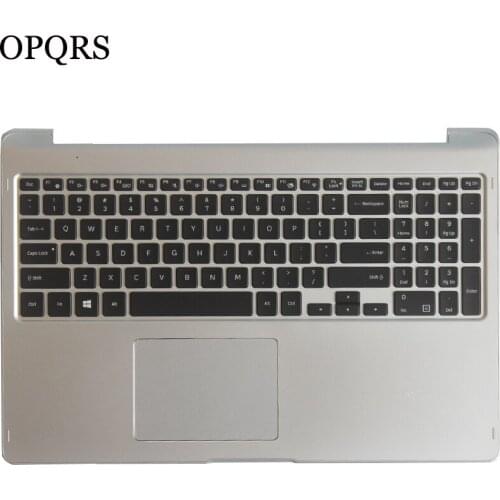 NEW for samsung 740U5L NP740U5L US Black keyboard with Palmrest case + Touchpad cover Backlight