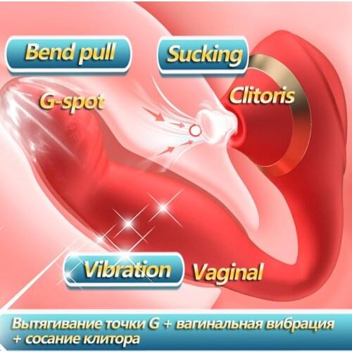 Finger Pull G-Spot Vaginal Vibrator Nipple Sucker Clitoris Stimulator Bend Arbitrarily Famale Masturbation Sex Toys For Woman
