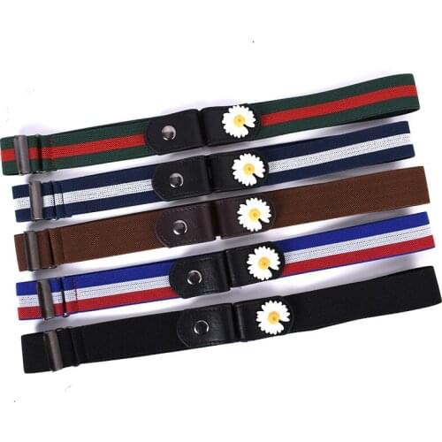 Useful Invisible Belt Female Slouch Seamless Jeans Belt Elastic Non Perforated for Fashion Man Women Lady Apparel Accessories