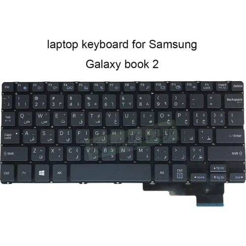 Replacement keyboards for Samsung Galaxy book 2 NSK MX0PN GR GE German FS Farsi Arabic layout gray notebook keyboard new arrival