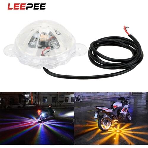 LEEPEE Motorbike Flash Strobe Light Atmosphere Lamp Motorcycle Lighting LED Atmosphere Lamp Moto Chassis Light DC 12V