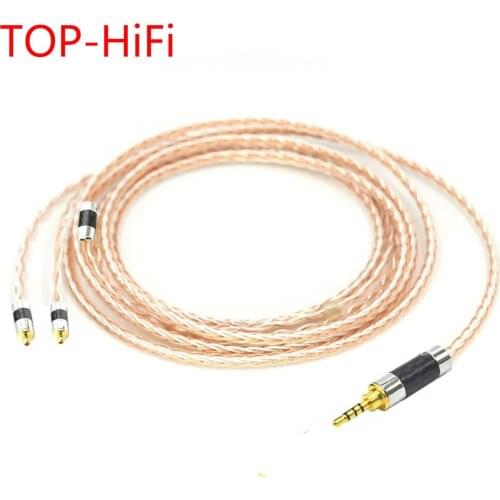 TOP-HiFi Carbon Fiber Custom Made 8 Core Mmcx Cable Earphone Headphone Upgrade Cable For Se846 Se535 Se315 Se215 Ue900