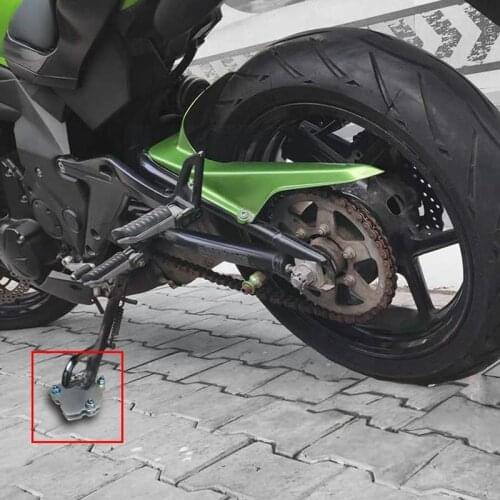 Motorcycle Universal Foot Pad Kickstand Extender Motorcycle Plate Kick Kickstand Stand Parking Pad Side Enlarger Sidestand M4M4
