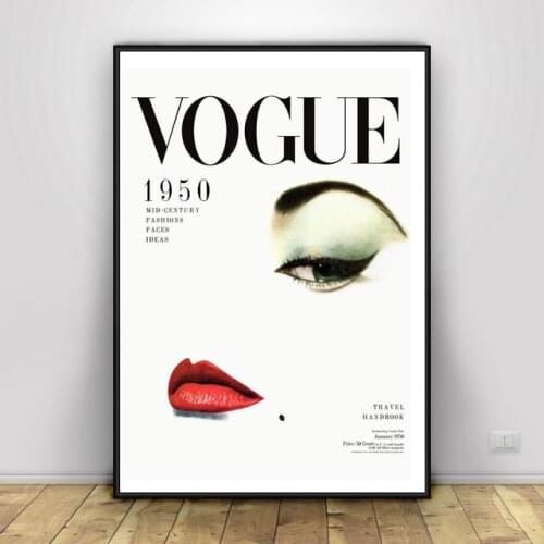 Vogue Canvas Painting Art Print Poster Picture Wall Modern Minimalist Bedroom Living Room Decoration
