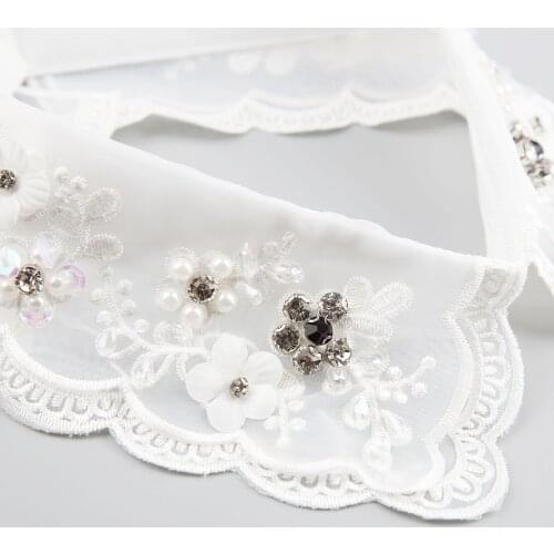Vintage Shirt Fake Collars for Women White Detachable Collar Lapel Blouse Top Girls Necklace False Collar Neckwear Faux Col Tie
