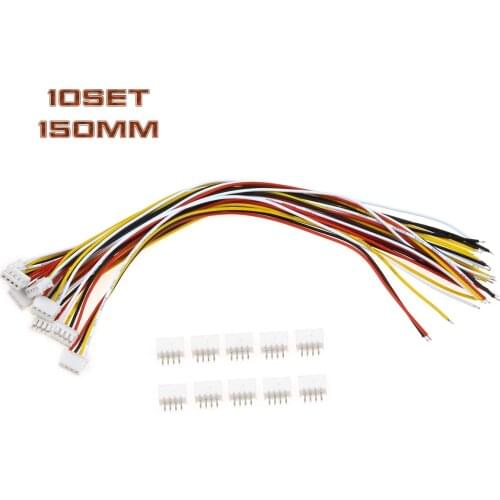 10pcs 150mm M-ZH-2A 1.5mm 1.0 Wire Cable Connector DIY 4 Pin Electronic Line Single Connect Terminal Plug 28AWG Pin Connector