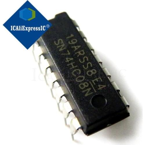10PCS SN74HC08N SN74HC08 DIP14 DIP 74HC08N 74HC08 new original In Stock