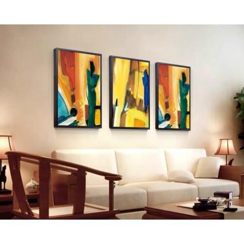 100% Hand Painted Modern Abstract Oil Painting on Canvas Color Modular Canvas Painting Wall Art Picture Painting for Living Room