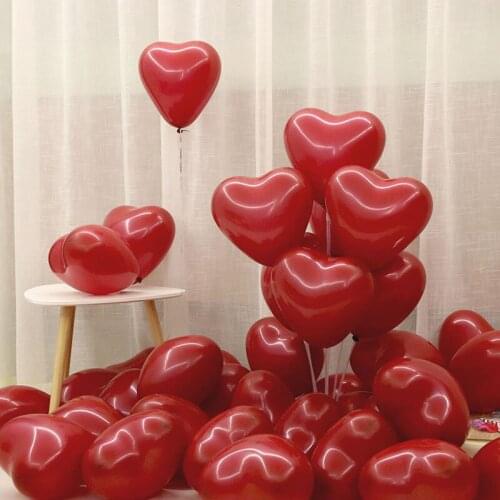 100pcs10 Inch Macaron Love Heart Latex Helium Balloons Wedding Decoration Globos Valentines Day Happy Birthday Party Ballon WQ09