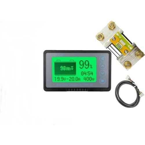 100V 50A 100A 350A 500A LiFePo4 Lead-acid Lithium Battery Capacity Indicator Voltage Monitor Power Checker Tester