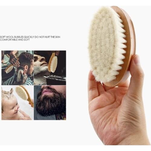 2Pcs Baby Care Hair Brush Newborn Wooden Brush Hairbrush Infant Head Massager