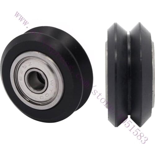 5pcs Openbuilds Double V-Rail Wheel Bore 5mm Delrin plastic Idler Pulley Aluminum extrusion line For 3D Printer