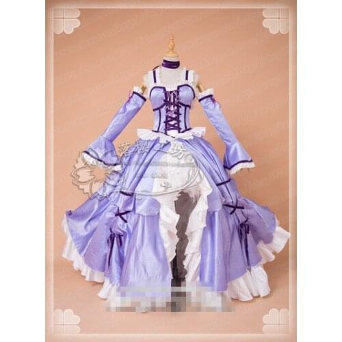 Elda Chobits Anime Cosplay Elda Chii purple dress cosplay costume halloween full dress costumes for womens customized
