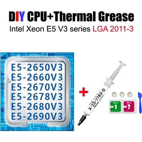 Intel Xeon CPU with Thermal Grease E5 2678 V3 Processor 2680 2690 V3 Thermal Paste Computer Accessories Supply Quality Guarantee