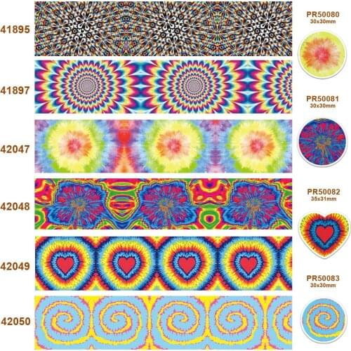 Cartoon printed grosgrain ribbon 41895