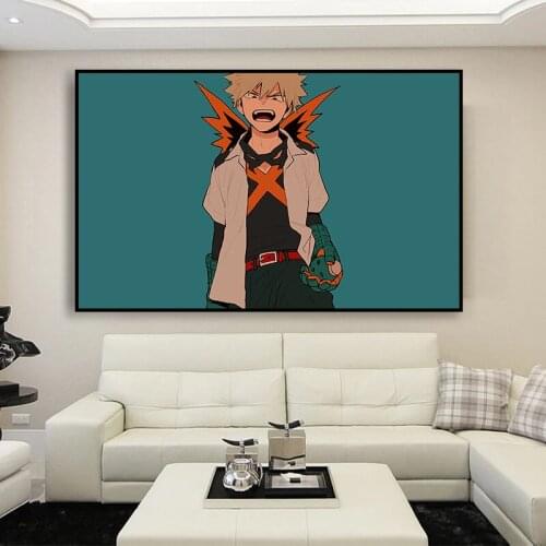 Colorful Anime My Hero Academia Colorful Anime Manga Wall Art Print Decor Poster,50 x 70 cm,No Frame