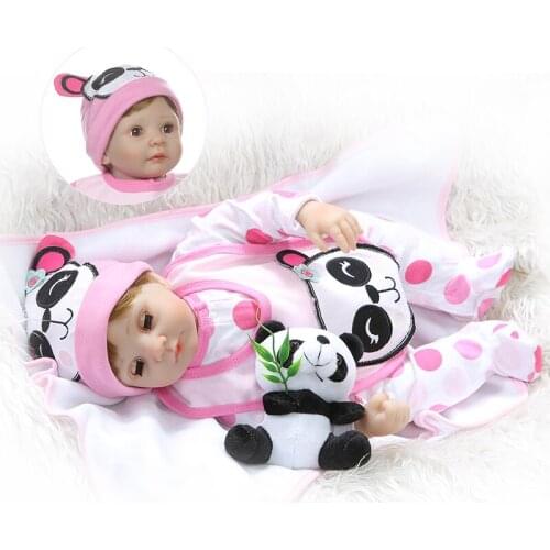 Reborn baby toys doll 22inch 55cm bebes reborn silicone newborn babies dolls alive for children gift eyes can blink real baby