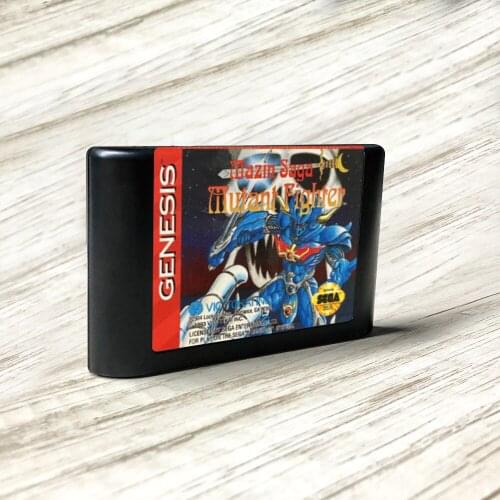 Mazin Saga Mutant Fighter - USA Label Flashkit MD Electroless Gold PCB Card for Sega Genesis Megadrive Video Game Console