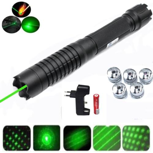 Hunting High Power G009 Green Lasers Adjustable Focus Burning 532nm 500 to 10000 meters Lazer range Flashlight Strong Light