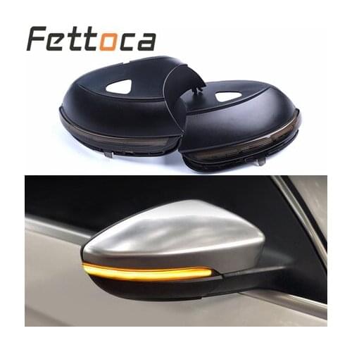 Flow Rearview Dynamic Sequential Mirror Flowing LED Turn Signal Light For VW Magotan Passat B7 CC Jetta MK6 Beetle Scirocco