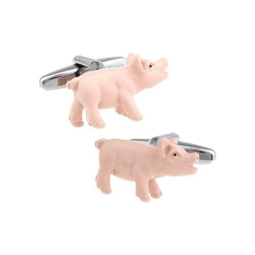 Pink Pig Cufflink Cuff Link 1 Pair Retail Free Shipping Promotion
