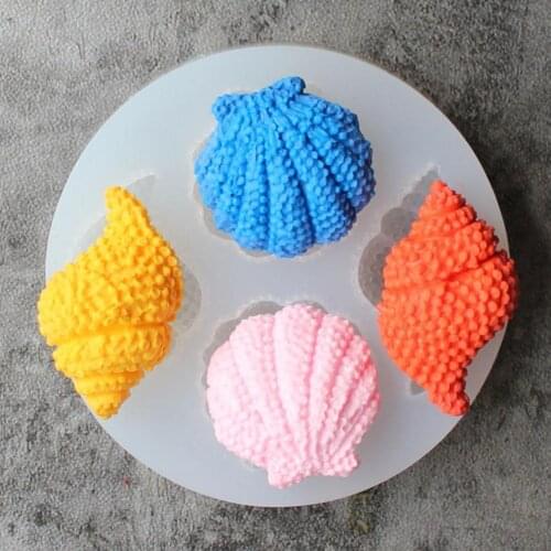 Conch Pattern Cake Mold Safe Healthy Beautiful DIY Shellfish Conch Shape Silicone Jewelry Mold Cake Tool Bakeware