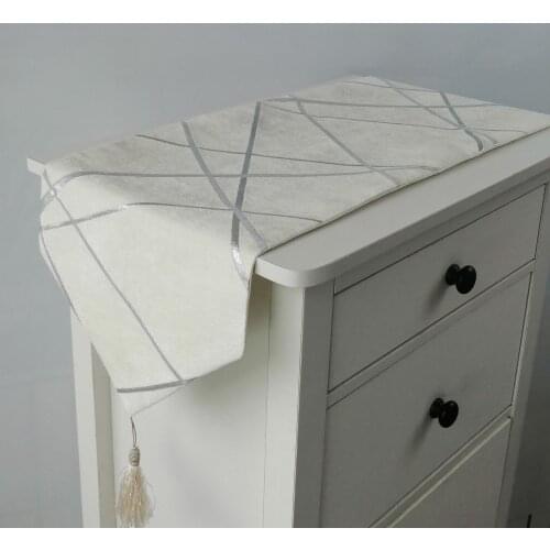 Nordic Jacquard Table Runner model room coffee table TV cabinet Dining flag tablecloths hotel bed end towel