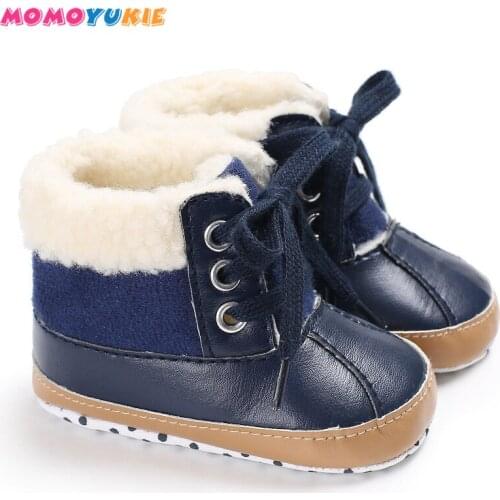 Winter Baby Boots Girls Boys First Walkers Infant Toddler Newborn Super Warm Snowfield Wooden Buttons Booty Shoes girl boy