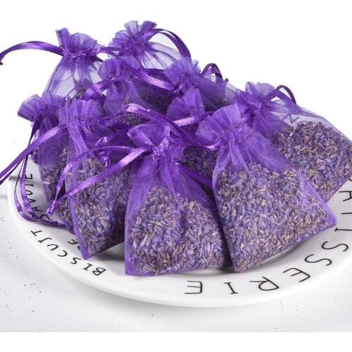 10/15Pcs Lavender Scented Sachets Bag for Closets Drawers Filled with Naturally Dried Lavender Flower Buds