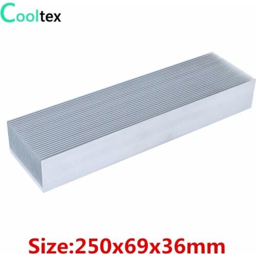 250x69x36mm Aluminum Heatsink Cooling Heat Sink Radiator Cooler for Chip LED Electronic Heat Dissipation