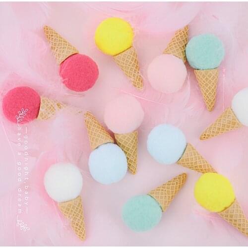 6pcs/set Creativity Simulation Ice Cream Photography Props for Photos Studio Accessories for Home Party DIY Decorations Items