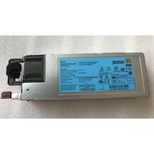 720478-B21 723594-001 754377-001 500W Power Supply For Gen9 G9