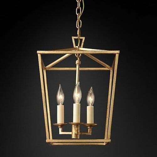 American 4-head Chandelier Foreign Trade Original Single Retro Pendent Lamps Dining Room Chandelier Reference Lamp etc