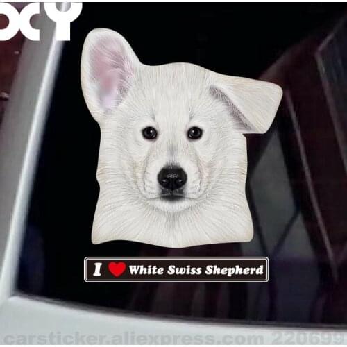 White Shepherd Car Cover Decal Stickers Phone Computers Cars Laptop Car Sticker Motorcycle