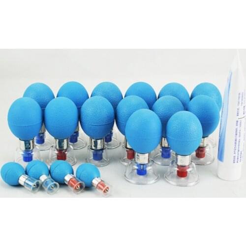 18 pcs Five element magentic needle acupuncture massage therapy cups thin body silver needles