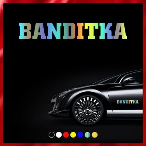 CS40037# Various Sizes Die-Cut Vinyl Decal BANDITKA Car Sticker Waterproof Auto Decors on Car Body Bumper Rear Window