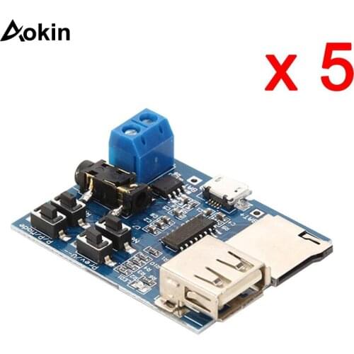 Mp3 Lossless Decoders Decoding Power Amplifier Mp3 Player Audio Module Mp3 Decoder Board support TF Card USB