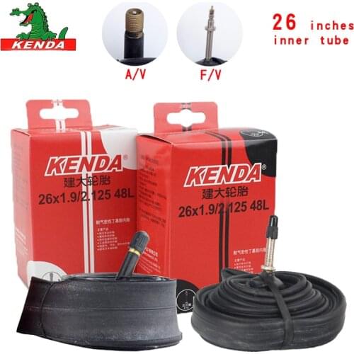 Kenda Bicycle Inner Tube Mountain Bike Tube Tires 26*1.5 1.75 1.95 2.125 S/V F/V Cycling Bicycle parts butyl rubber Inner Tube