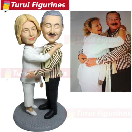 Custom bobblehead dolls for grandparents gift dolls collection grandparents action figure set grandma and granddad figurines