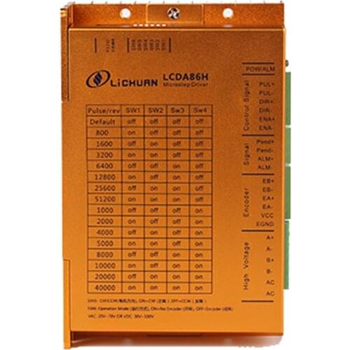 Lichuan 2 Phase 30-100VDC 6A LCDA86H Nema34 Microstep Servo closed loop stepper motor driver step drive controller