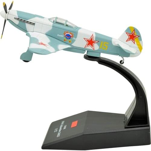 TANG DYNASTY(TM)1:72 Yakovlev Yak-3 Fighter Attack Metal Plane Model,World War II Soviet Air Forces 1944,Military Airplane Model