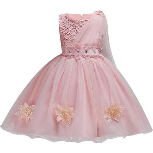 New Baby Girls Flower Dress Kids New Year Clothes Children Girl Christmas Vestidos Costume Princess Wedding Party Dress Clothing