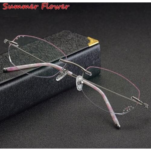 Glasses Frame Women Eyeglass Frames with Rhinestones lunette transparente femme for Myopa Prescription Glasses Frame Graduate